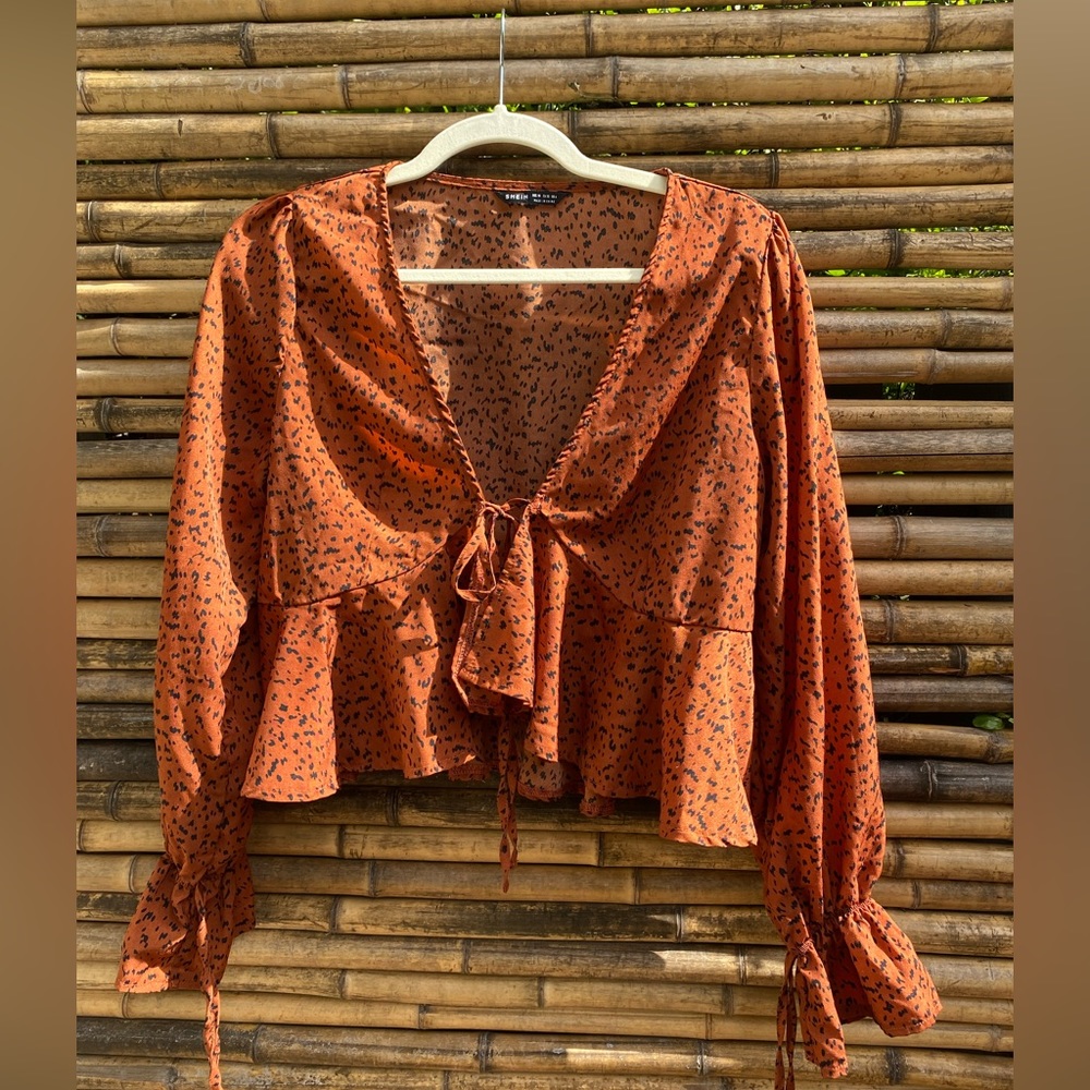 Leopard crop top
